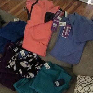 Brand new with tags Purple Label yoga fit scrubs.